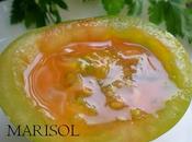 Chupito gazpacho caviar verde