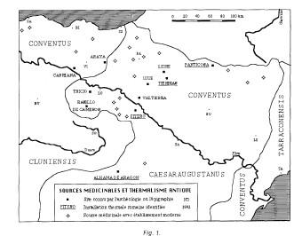 Aquae Bilbilitanae Antecedentes históricos romanos Balneario Termas Pallarés Alhama de Aragón