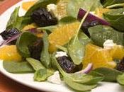 Ensalada espinacas naranja