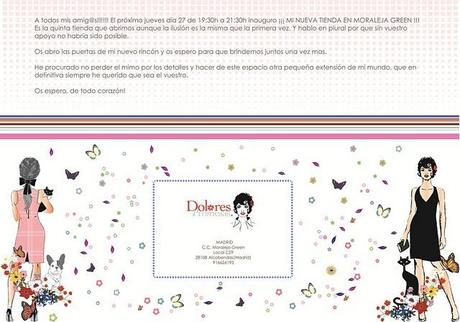 DOLORES PROMESAS ABRE NUEVA TIENDA. / DOLORES PROMESAS OPEN NEW SHOP.