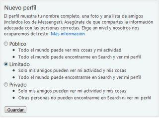 Cambios en el perfil de Messenger de Windows Live