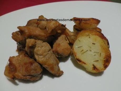 solomillo mostaza manzana y6 Salteado de solomillo Ibérico con mostaza y manzanas