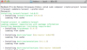 Laravel Instalacion Mac