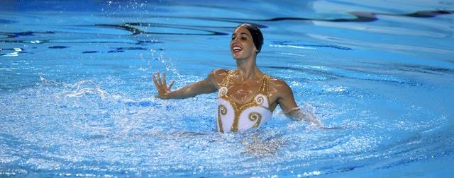 Diseño de los bañadores del equipo español de natación sincronizada en BCN 2013