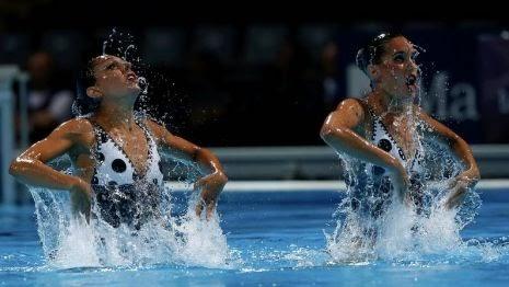 Diseño de los bañadores del equipo español de natación sincronizada en BCN 2013