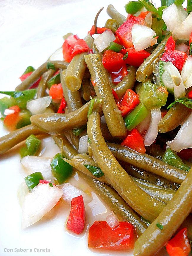 Ensalada de judías verdes en vinagreta
