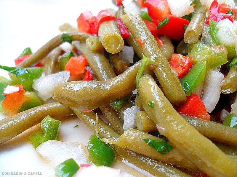 Ensalada de judías verdes en vinagreta