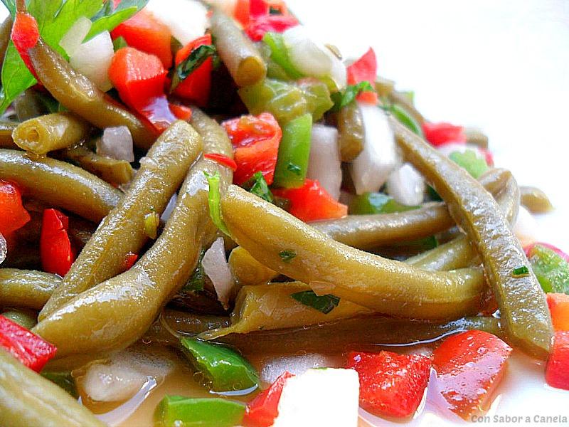 Ensalada de judías verdes en vinagreta