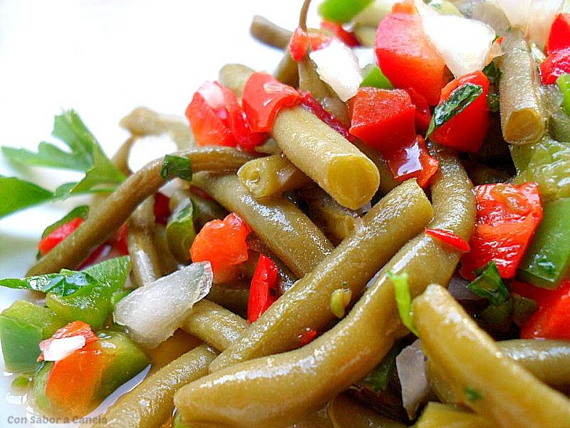 Ensalada de judías verdes en vinagreta