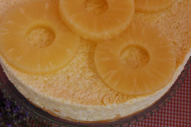 Tarta de piña sin horno. Receta express