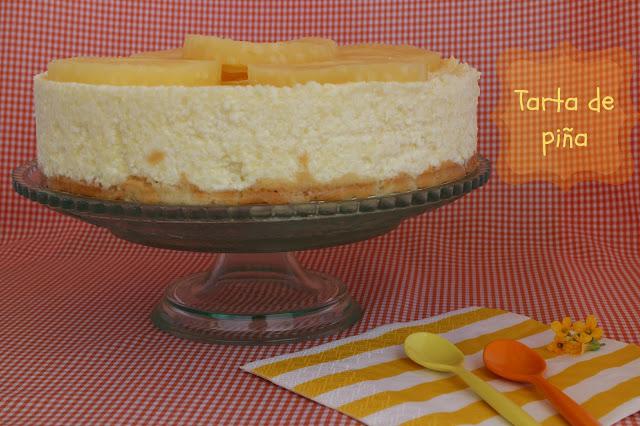 Tarta de piña sin horno. Receta express