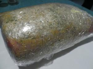 Redondo de ternera crujiente a la mostaza