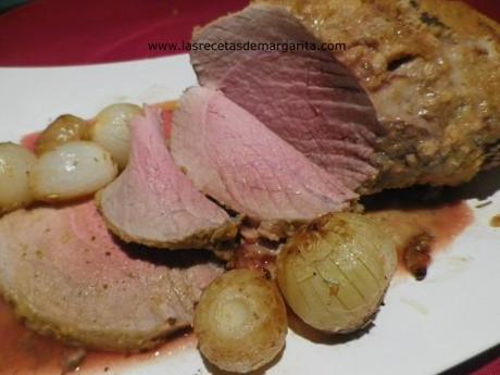 Redondo de ternera crujiente a la mostaza