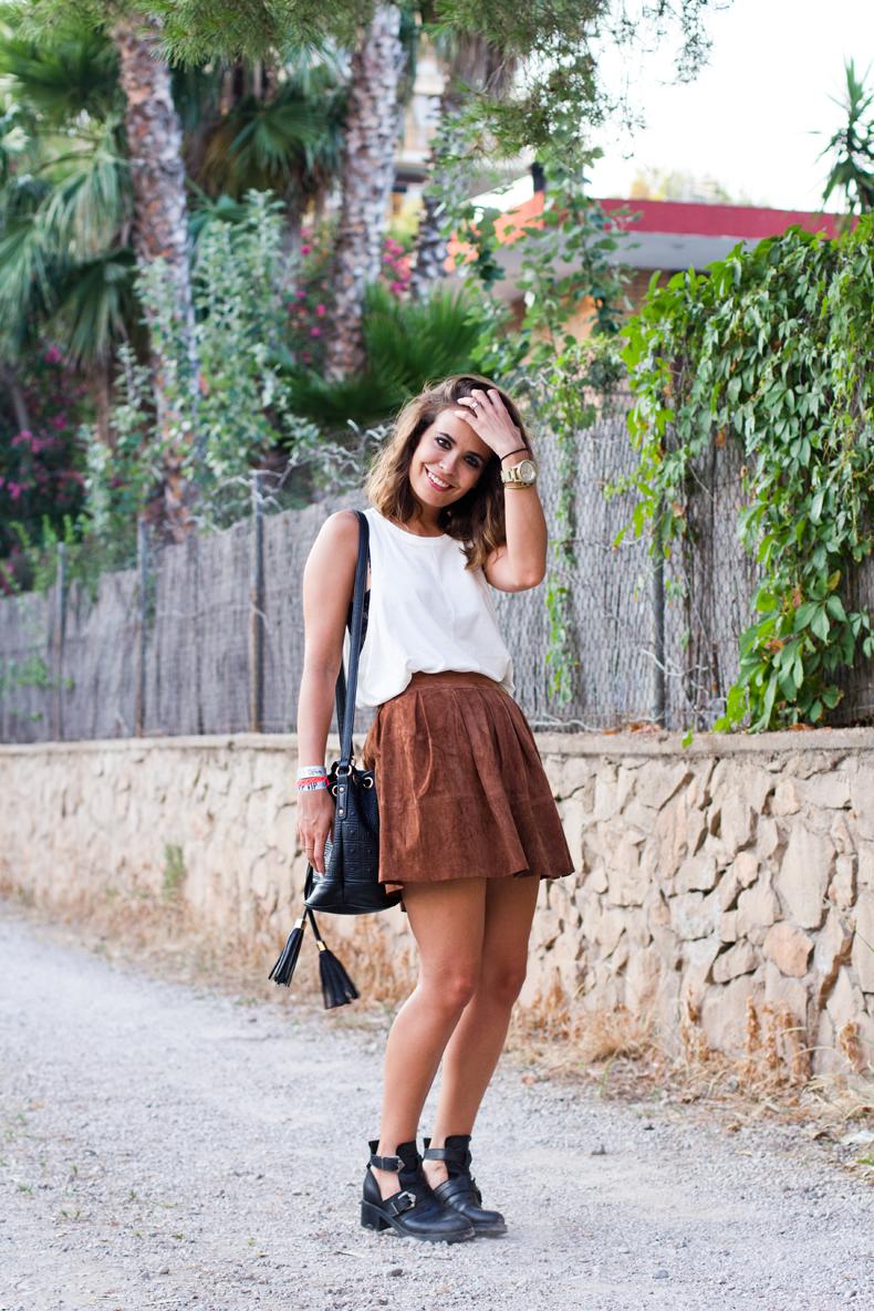 Suede Skirt