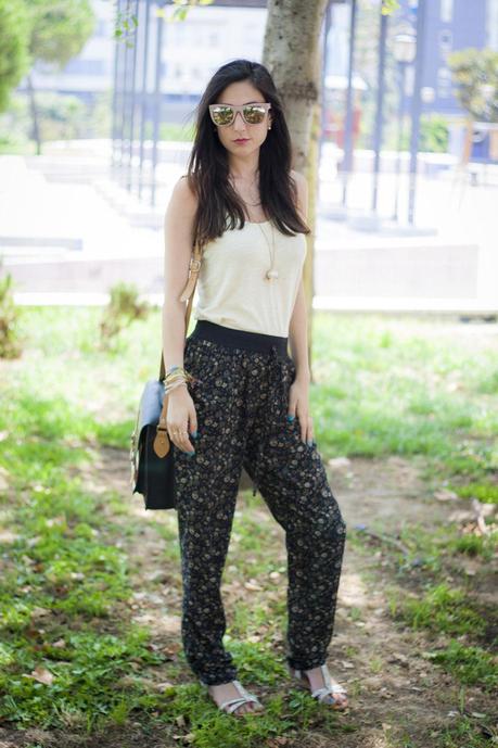 Floral Print Pants