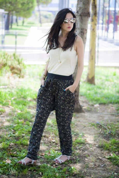 Floral Print Pants