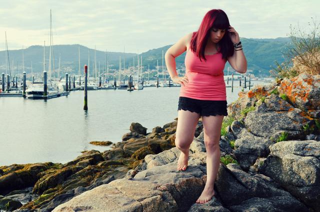 Walking along the beach