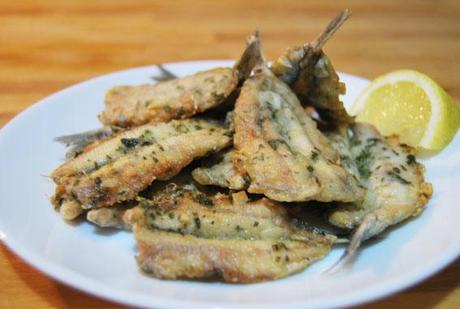 recea de boquerones rebozados al limón