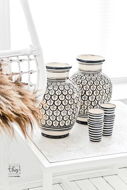 Como dar un color sutil a un salon Black & White