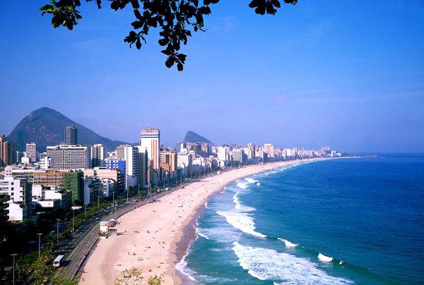 La playa de Ipanema, Río de Janeiro, Brasil