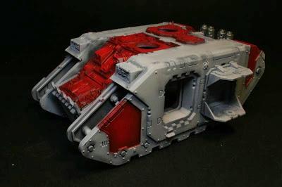 Land Raider sin la cinta de carrocero