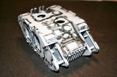 presombreado con negro del Land Raider Prometheus