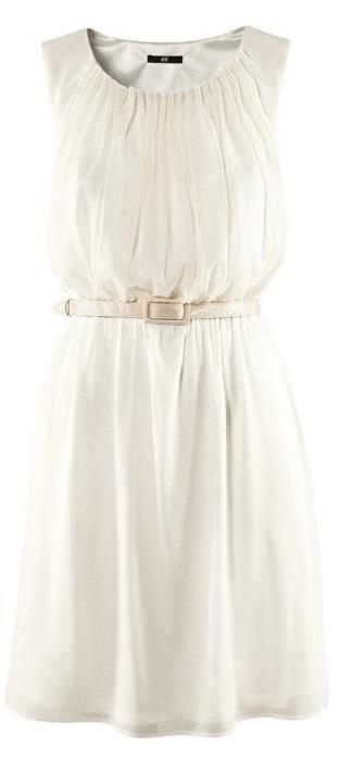 vestido blanco H&M