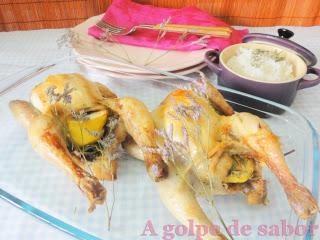 Picantones a las hierbas aromáticas