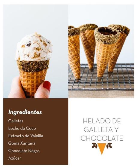 helado de galleta