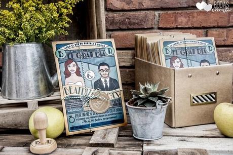 invitaciones boda modernas 02ok Las invitaciones de una boda en la Costa Brava: Bea y Roger