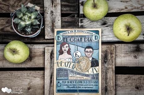 invitaciones boda modernas 12ok Las invitaciones de una boda en la Costa Brava: Bea y Roger