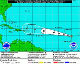 Se forma tormenta tropical Dorian.