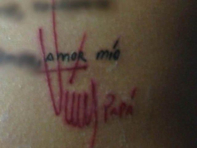 María Gabriela, hija de Hugo Chávez, se tatuó la firma de su padre