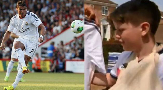 Cristiano Ronaldo le rompió la muñeca a un niño con su potente tiro libre (VIDEO)