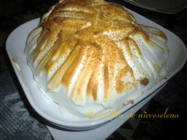 Baked Alaska (helado en soufflé)