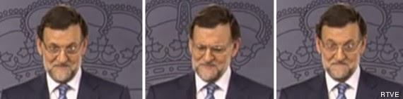 La cara de Rajoy ante la pregunta de un periodista rumano.