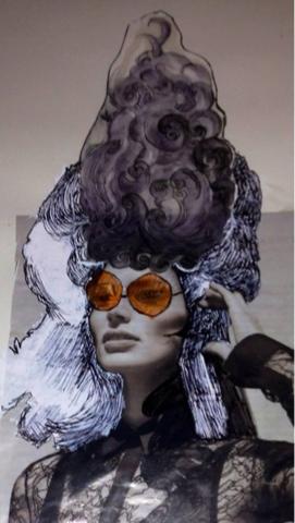 Obra de Eduardo Janeiro: collage, tinta y guache...