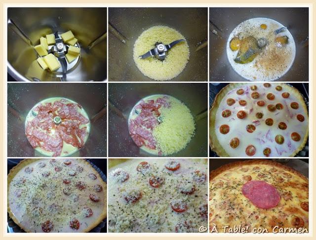 Quiche de Tomates Cherry y Salami