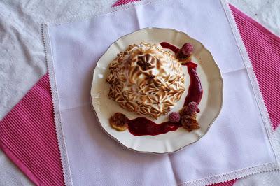 Receta Baked Alaska con helado de chocolate