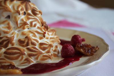 Receta Baked Alaska con helado de chocolate