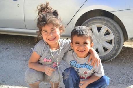 Niños de Mardin, posando para unas fotos