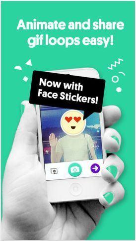 Loopcam, app móvil para crear GIF animados, introduce Face Stickers loopcam-face-stickers
