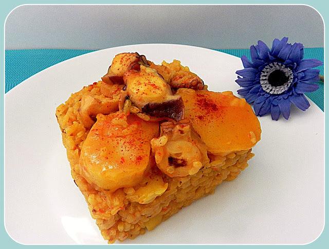 Arroz con pulpo a la gallega