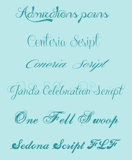 Fonts. Calligraphy