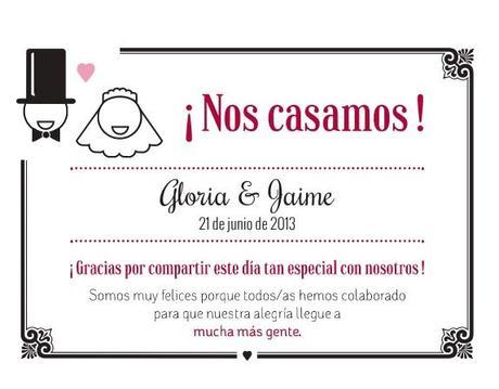 Regala solidaridad el día de tu boda