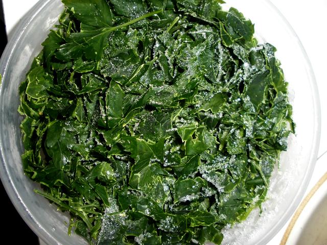 Truco: Conservar Perejil Congelado