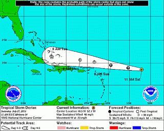 Dorian no amenaza a RD, pero hay que vigilarla.