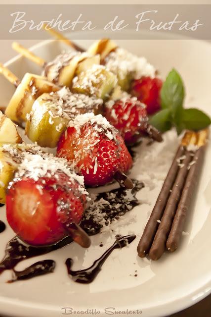 Brochetas de Frutas.