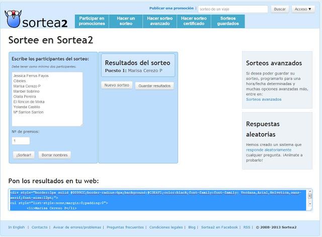 Resultado Sorteo Croco Ouch