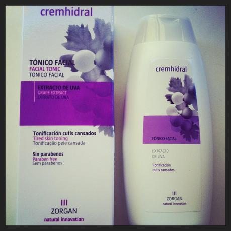 Tónico facial Cremhidral con extracto de uva de Zorgan Tónico facial Cremhidral con extracto de uva de Zorgan
